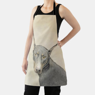 Delantal Pintura Doberman Pinscher - Original Dog Art