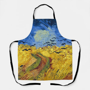 Delantal Pintura impresionista de Van Gogh Wheat Fields