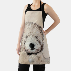 Delantal Pintura Original de Terrier Wheaten de Pelo Blando