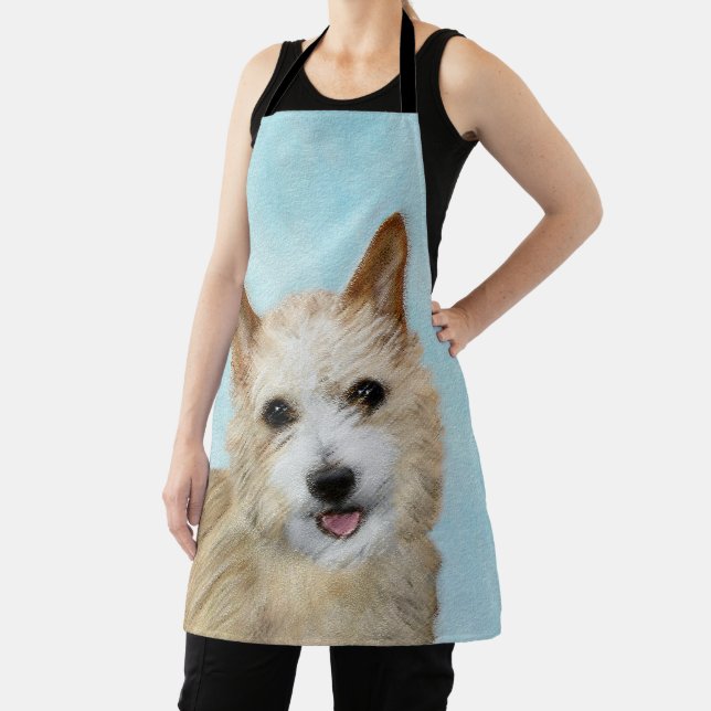 Delantal Pintura portuguesa de Podengo Pequeno - Arte origi (in situ)