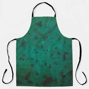 Delantal Pintura verde y negra