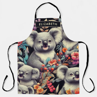 Delantal Pintura vintage de Cute Koala