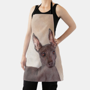 Delantal Pintura Xoloitzcuintli - Arte Perro Original Cuto