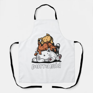 Delantal Pirámide de gato Purramid Gatitos lindos
