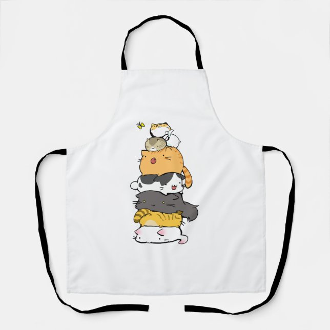 Delantal Pirámide de gatos (Anverso)