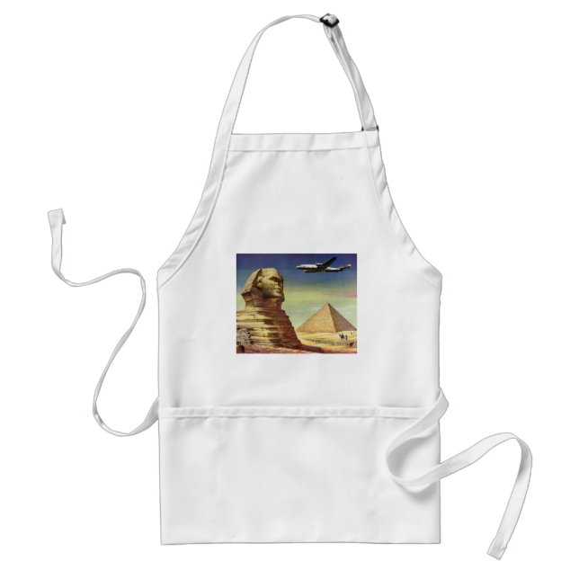Delantal Pirámides de época, la gran esfinge de Giza, Egipt (Frente)