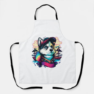 Delantal Pirata de perro Husky