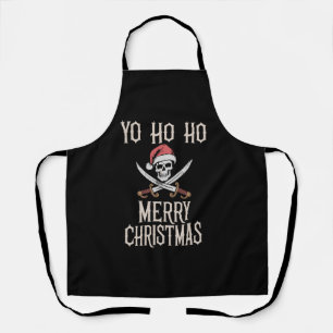 Delantal Pirata de vacaciones Yo Ho Ho Navidad Santa Embarc