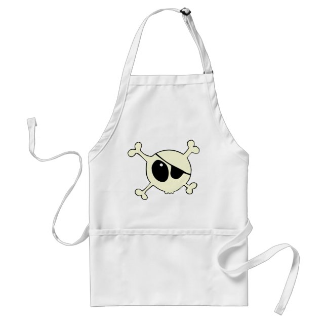 Delantal Pirata del cráneo de Cutie (Frente)