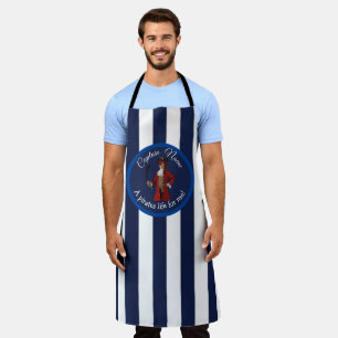 Delantal Pirata Nautical Blue Boy