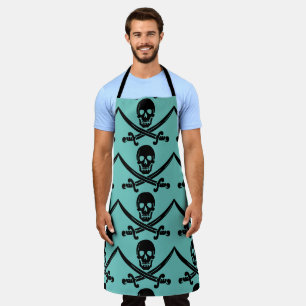 DELANTAL PIRATE SKULL N CROSSBONES COCINA GRILLOUT APRON