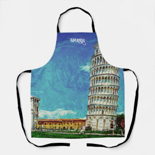 Delantal Pisa Italia europe Paint Colorful