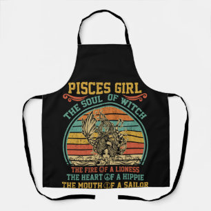 Delantal Pisces Chica La Bruja Del Alma El Fuego De Una Leo