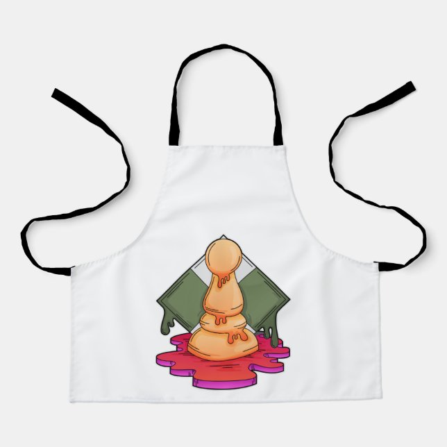 Delantal Pista de ajedrez (Anverso)