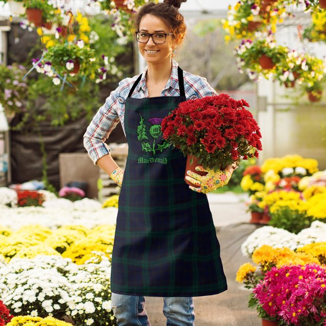Delantal Pista escocesa sobre nombre personalizado tartán o (Subido por el creador)