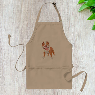 Delantal Pit Bull Sonriente Feliz