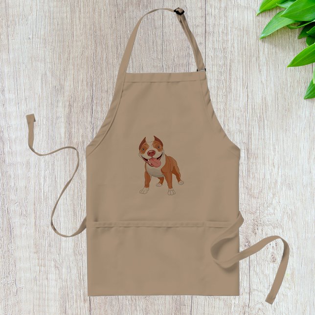 Delantal Pit Bull Sonriente Feliz (Subido por el creador)