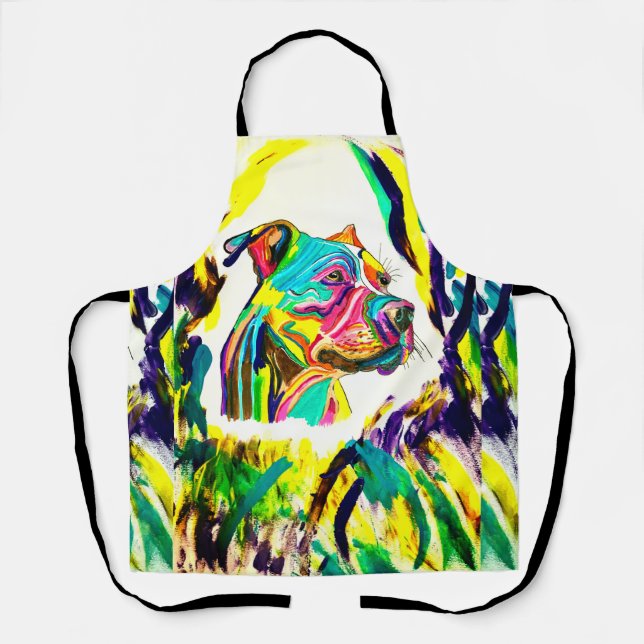 Delantal Pitbull Love Apron (Anverso)