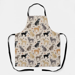 Delantal Pitbull Paws and Bones Apron