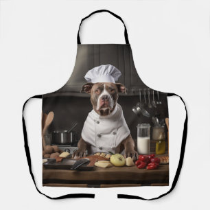 Delantal Pitbull Terrier Dog Chef