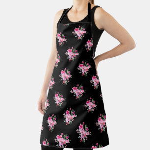 Delantal PixDezines Acuarela Floral de Verano