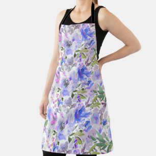 Delantal PixDezines Acuarela Floral de Verano