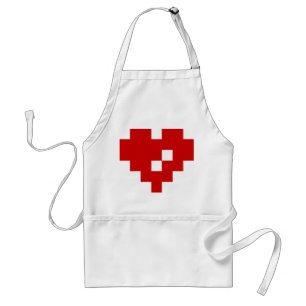 Delantal Pixel Heart 8 Bit Love