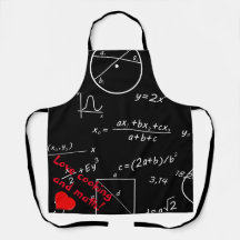 Pizarra de matemáticas Amo cocinar y las matemátic