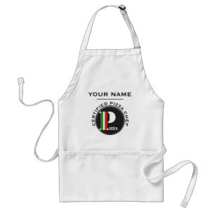 DELANTAL  PIZZA CHEFS APRON CERTIFICADO PIZZA CHEF Nº4