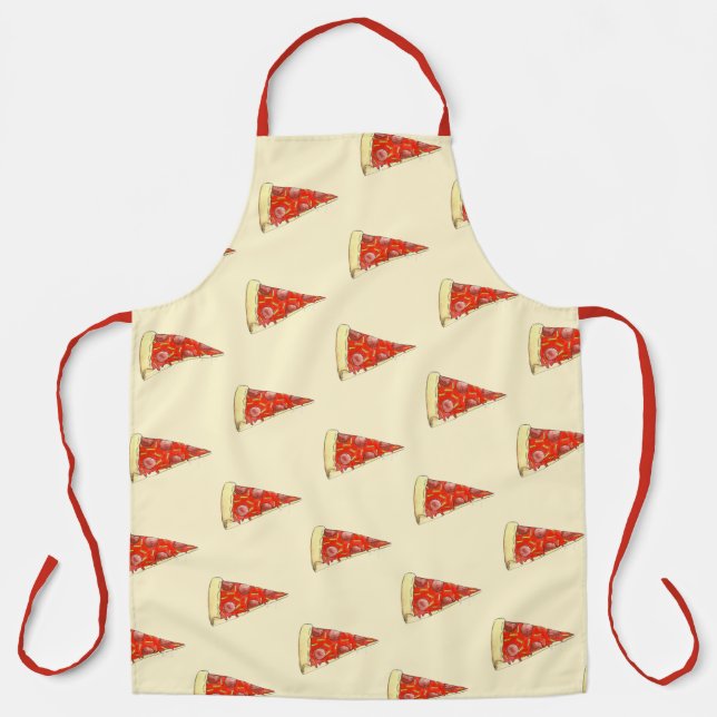 Delantal Pizza Fiesta New York City Pepperoni Slice Foodie (Anverso)