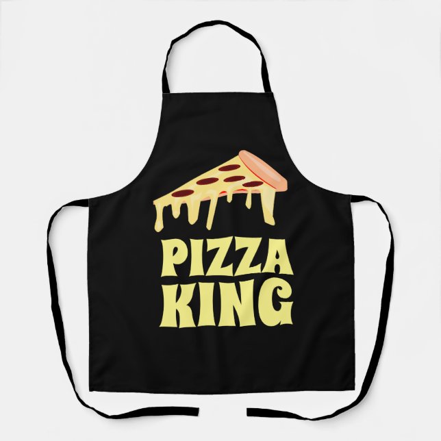 DELANTAL PIZZA KING DAD FUNNY APRON (Anverso)