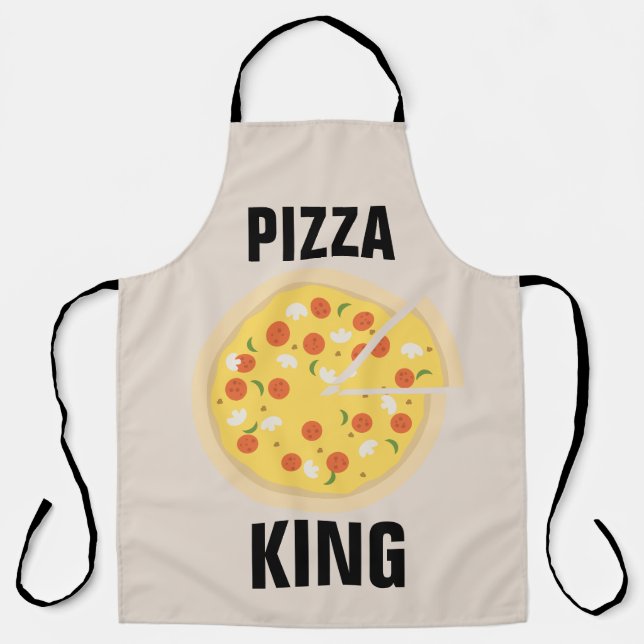 DELANTAL PIZZA KING DAD KITCHE APRONS (Anverso)