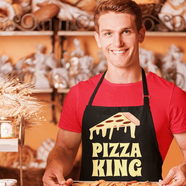 DELANTAL PIZZA KING DAD KITCHEN APRON (Subido por el creador)
