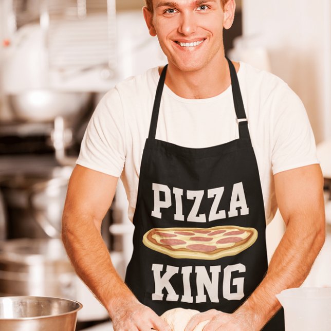 DELANTAL PIZZA KING DAD KITCHEN APRON (Subido por el creador)