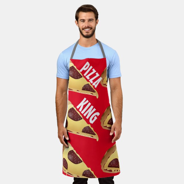 DELANTAL PIZZA KING MENOS COCINA APRON (Gastado)
