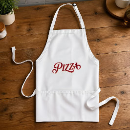 Delantal Pizza Letra Clásica Escritura Comida Italiana Cele