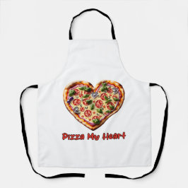 Delantal Pizza mi corazón