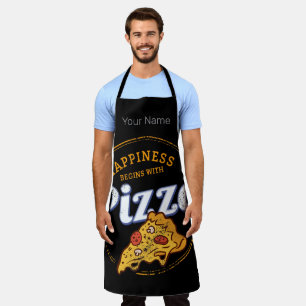 Delantal Pizza Neapolitano Retro Aperitivo Diseño de Queso