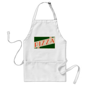 Delantal pizza retro