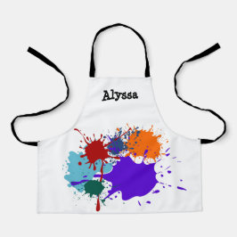 Delantal Placas de pintura coloridas