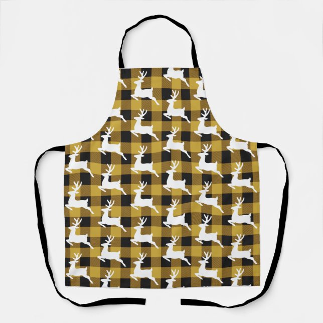 Delantal Plaid and deer  apron (Anverso)