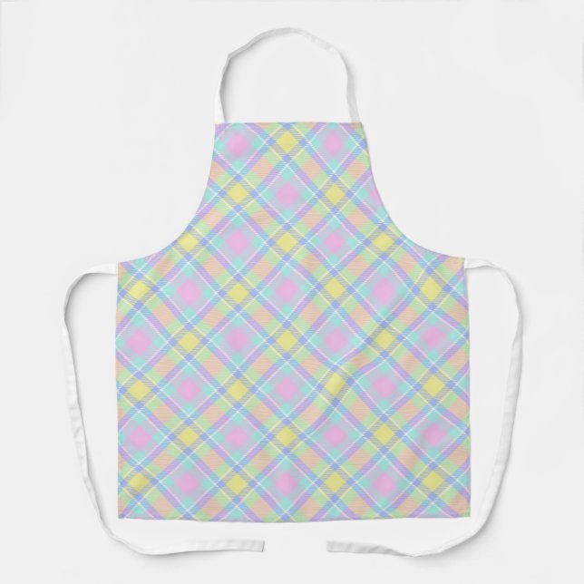 Delantal Plaid pastel  (Anverso)