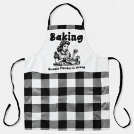 Delantal Plámense el humor retro de Arpon porque el asesina