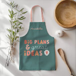 Delantal Planes e ideas de tipografía audaces y coloridos m<br><div class="desc">Modernos y coloridos planes de tipografía audaz e ideas divertida delantal. Navidades ideales,  cumpleaños,  año escolar nuevo,  regalo de negocios o de profesores.</div>