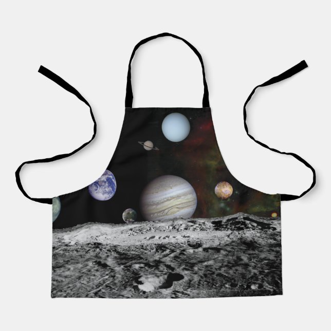 Delantal Planetas del sistema solar (Anverso)