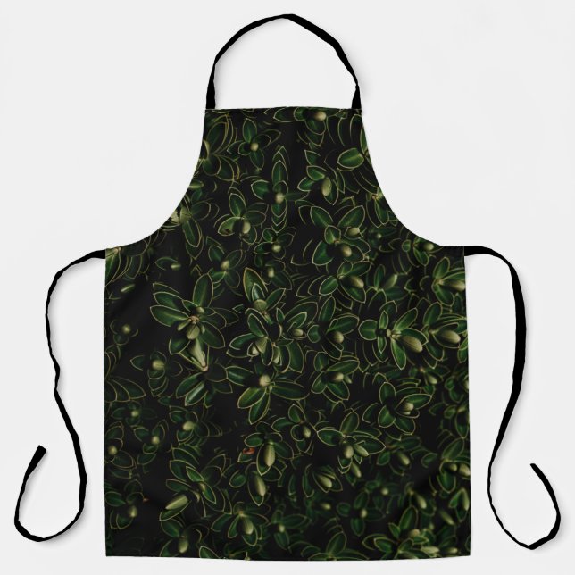 Delantal Planta de hoja verde (Anverso)