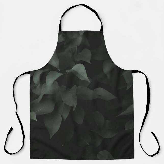 DELANTAL PLANTA DE HOJAS VERDE (Anverso)