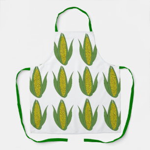 Delantal Planta de Maíz Patrón de Verduras Maíz
