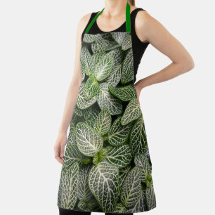 Delantal Planta de Mosaicos Fittonia con hojas variadas