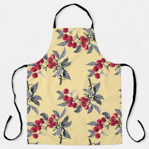 Delantal Planta de Rowan: acuarela amarillo Seamless